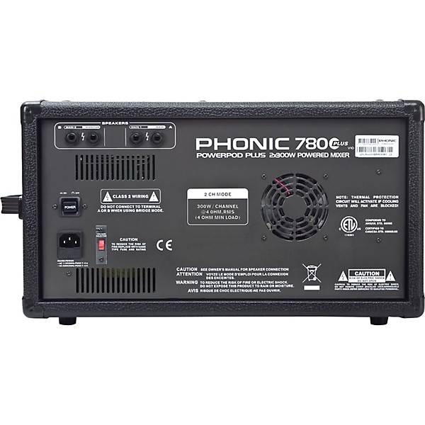 Phonic Complete PA Package with Powerpod 780 Plus Mixer and Yamaha CBR Speakers 12" Mains
