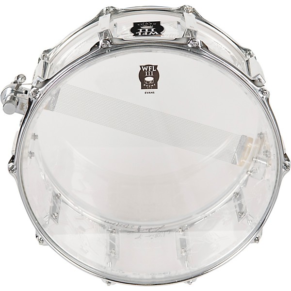 WFLIII Drums Top Hat and Cane Collector's Acrylic Snare Drum With Chrome Hardware 14 x 6.5 in.
