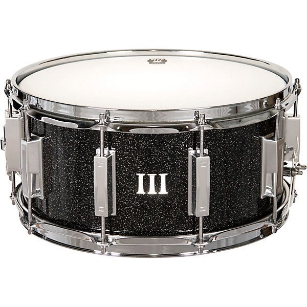 WFLIII Drums Signature Metal Snare Drum with Chrome Hardware 14 x 6.5 in. Black Sparkle