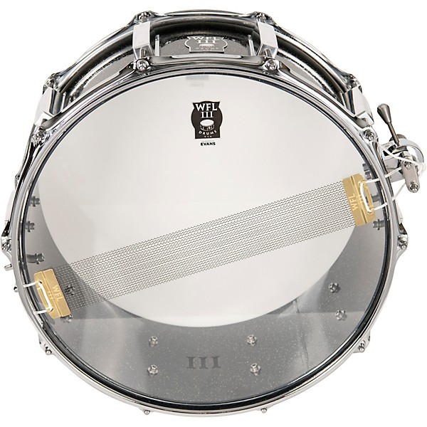 WFLIII Drums Signature Metal Snare Drum with Chrome Hardware 14 x 6.5 in. Black Sparkle