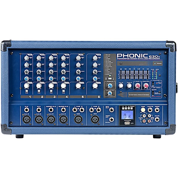 Phonic Complete PA Package with Powerpod 630R Mixer and Kustom KPX Speakers 15" Mains