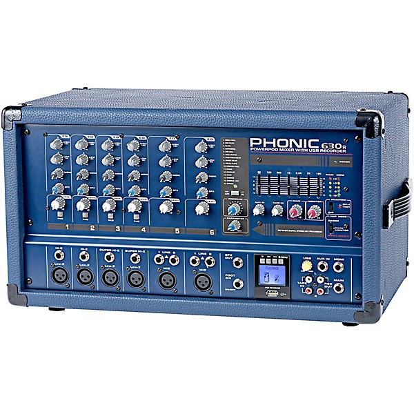 Phonic Complete PA Package with Powerpod 630R Mixer and Kustom KPX Speakers 15" Mains