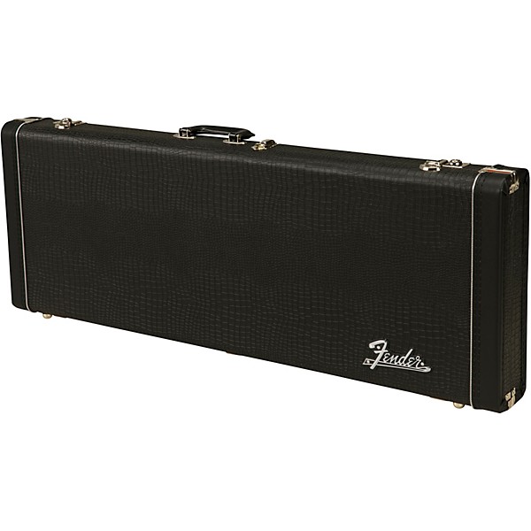 Open Box Fender Limited Edition Legacy Series Guitar Case Level 1 Black Gator Tolex Orange Plush