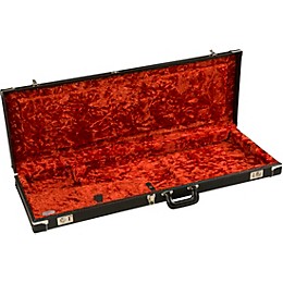 Open Box Fender Limited Edition Legacy Series Guitar Case Level 1 Black Gator Tolex Orange Plush