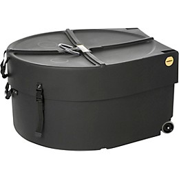 HARDCASE Marching Bass Drum Case with Wheels 28 in.