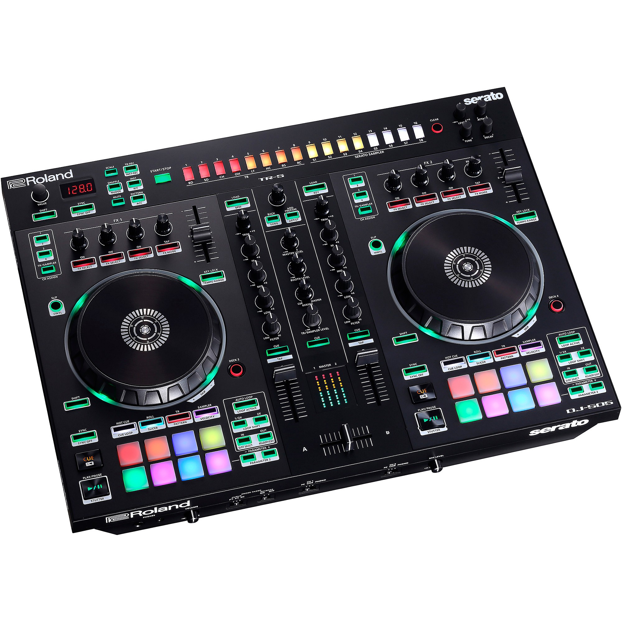 Roland DJ-505 with Harbinger V1015 DJ Package | Guitar Center