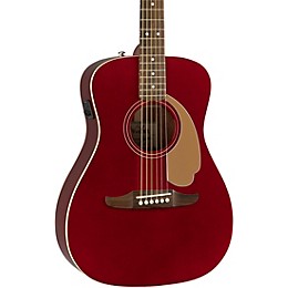 Fender California Malibu Player Acoustic-Electric Guitar Candy Apple Red
