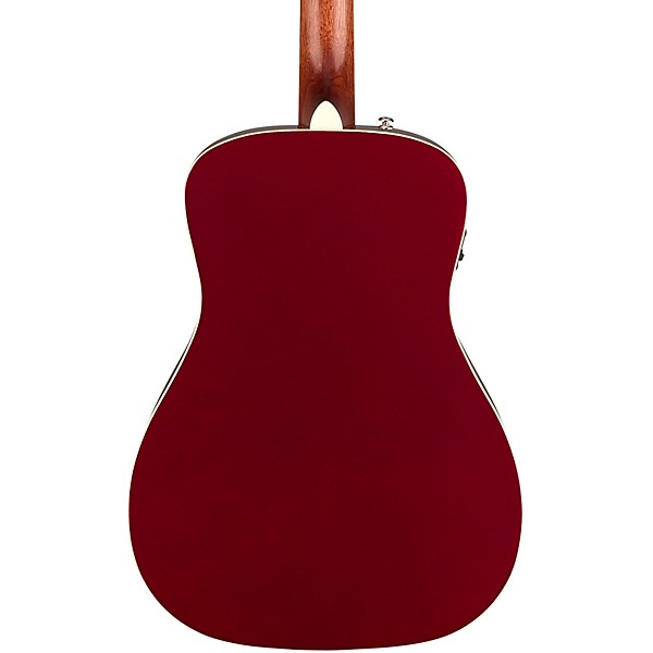 Fender California Malibu Player Acoustic-Electric Guitar Candy Apple Red
