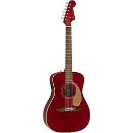 Fender California Malibu Player Acoustic-Electric Guitar Candy Apple Red