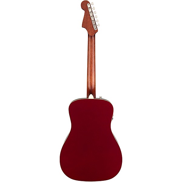 Fender California Malibu Player Acoustic-Electric Guitar Candy Apple Red