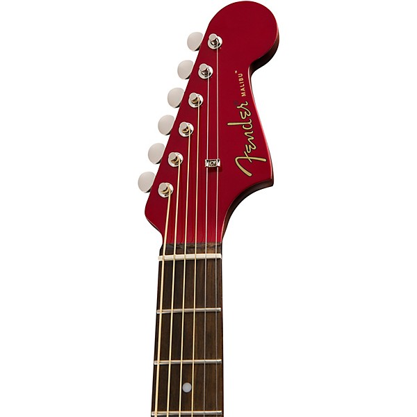 Fender California Malibu Player Acoustic-Electric Guitar Candy Apple Red