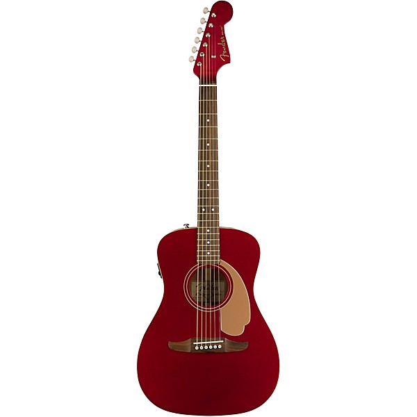 Fender California Malibu Player Acoustic-Electric Guitar Candy Apple Red