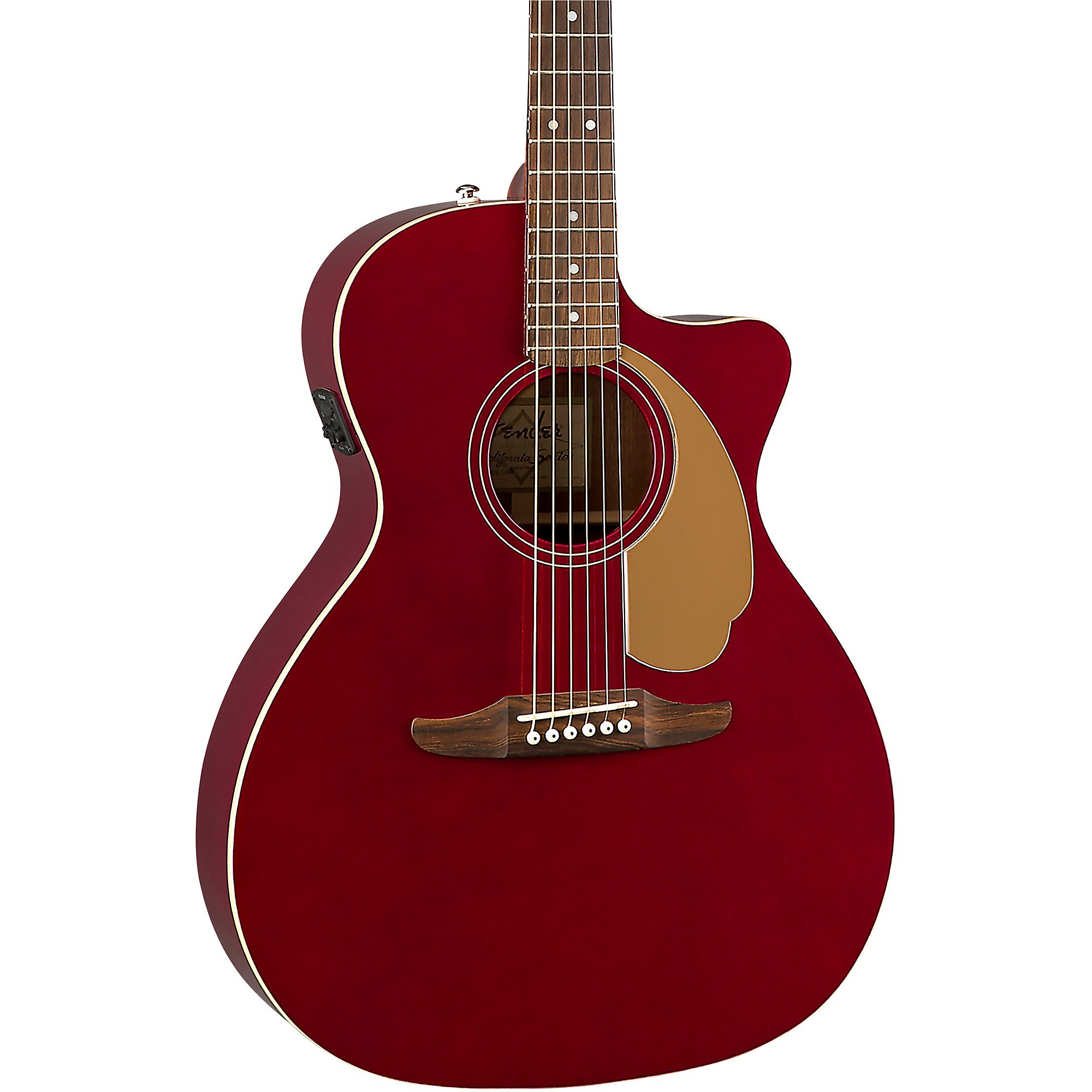 Fender Newporter Player Acoustic-Electric Candy Apple Red | Guitar Center