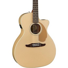 Clearance Fender California Newporter Player Acoustic-Electric Guitar Champagne