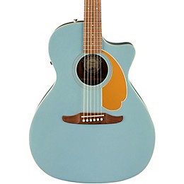 Fender California Newporter Player Acoustic-Electric Guitar Ice Blue Satin
