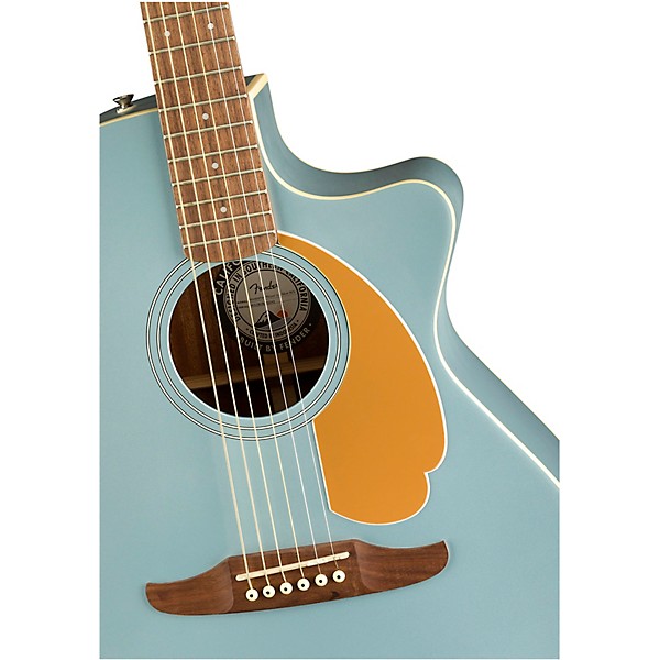 Fender California Newporter Player Acoustic-Electric Guitar Ice Blue Satin