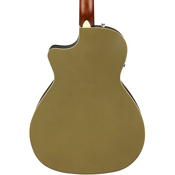 Fender California Newporter Player Acoustic-Electric Guitar Olive