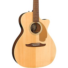 Open Box Fender California Newporter Player Acoustic-Electric Guitar Level 2 Natural 194744832697