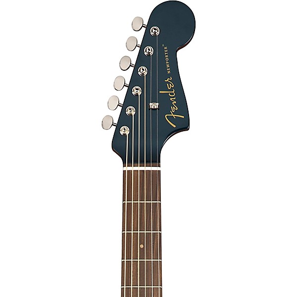 Open Box Fender California Newporter Classic Acoustic-Electric Guitar Level 2 Cosmic Turquoise 190839547941