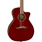 Open Box Fender California Newporter Classic Acoustic-Electric Guitar Level 2 Hot Rod Red Metallic 190839677686 thumbnail