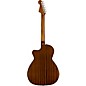 Open Box Fender California Newporter Classic Acoustic-Electric Guitar Level 2 Hot Rod Red Metallic 190839677686