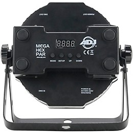 Open Box American DJ MEG600 Mega Hex Par RGBAW+UV LED Light Level 1 Black