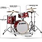 Yamaha Stage Custom Birch 3-Piece Bop Shell Pack Cranberry Red