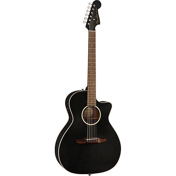 Open Box Fender California Newporter Special Acoustic-Electric Guitar Level 2 Matte Black 190839471901