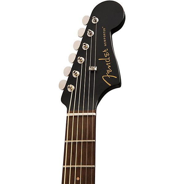 Open Box Fender California Newporter Special Acoustic-Electric Guitar Level 2 Matte Black 190839471901