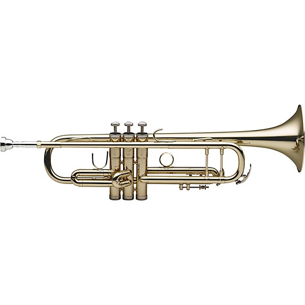 Bb pocket trumpet, ML-bore, brass body, blue » Stagg