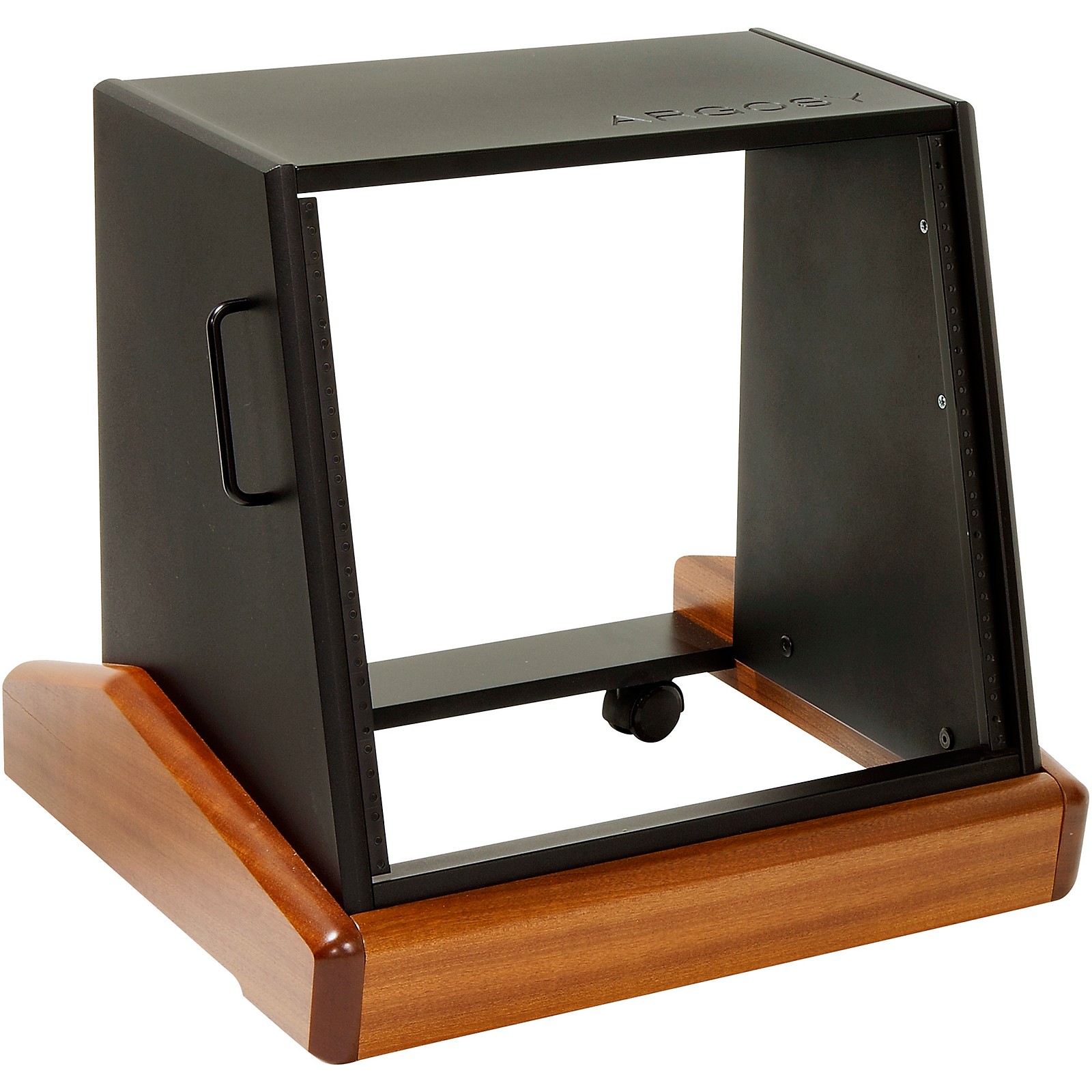 Argosy Rack 'n Roll L10 10Space Rolling Rack With Mahogany Base