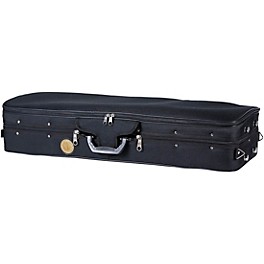 Travelite TL-35 Deluxe Violin Case - Oblong 4/4 Size Black Exterior, Green Interior