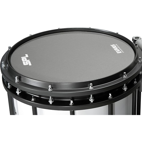 Open Box Sound Percussion Labs High-Tension Marching Snare Drum with Carrier Level 2 13 x 11 in., White 197881191542