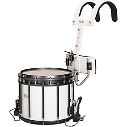 Sound Percussion Labs High-Tension Marching Snare Drum with Carrier 14 x 12 in. White