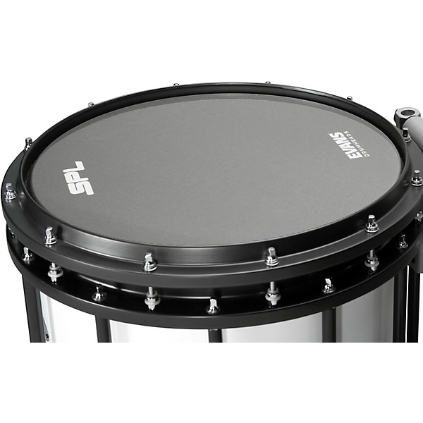 Sound Percussion Labs High-Tension Marching Snare Drum with Carrier 14 x 12 in. White