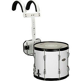 Sound Percussion Labs Marching Snare Drum With Ca... Sound Percussion Labs Marching Snare Drum With Carrier 14 x 12 in. White