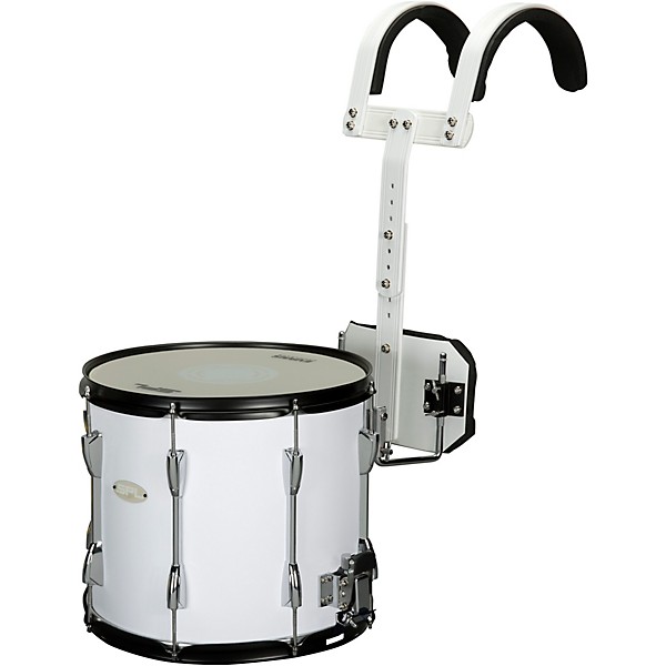 Open Box Sound Percussion Labs Marching Snare Drum with Carrier Level 1 14 x 12 in. White