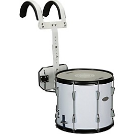 Sound Percussion Labs Marching Snare Drum With Ca... Sound Percussion Labs Marching Snare Drum With Carrier 13 x 11 in. White