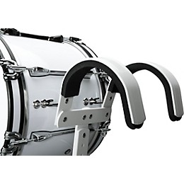 Open Box Sound Percussion Labs Birch Marching Bass Drum with Carrier - White Level 1 16 x 14 in.