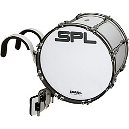 Sound Percussion Labs Birch Marching Bass ... Sound Percussion Labs Birch Marching Bass Drum with Carrier - White 20 x 14 in.