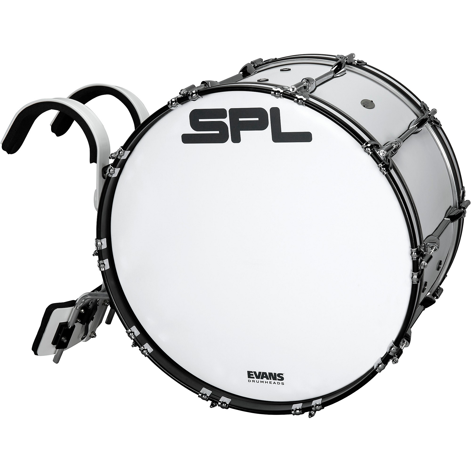 Sound Percussion Labs Marching Snare Drum with Carrier 14 x 12 Black 