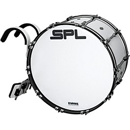 Sound Percussion Labs Birch Marching Bass ... Sound Percussion Labs Birch Marching Bass Drum with Carrier - White 24 x 14 in.