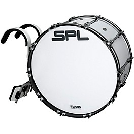 Sound Percussion Labs Birch Marching Bass ... Sound Percussion Labs Birch Marching Bass Drum with Carrier - White 26 x 14 in.