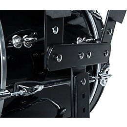 Sound Percussion Labs Birch Marching Bass Drum with Carrier - Black 18 x 14 in.