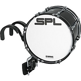 Sound Percussion Labs Birch Marching Bass Drum with Carrier - Black 20 x 14 in.