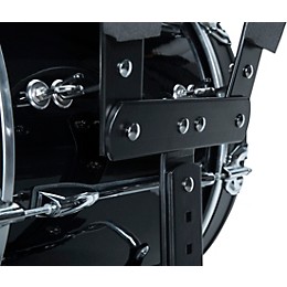 Sound Percussion Labs Birch Marching Bass Drum with Carrier - Black 20 x 14 in.
