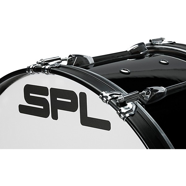 Sound Percussion Labs Birch Marching Bass Drum with Carrier - Black 22 x 14 in.