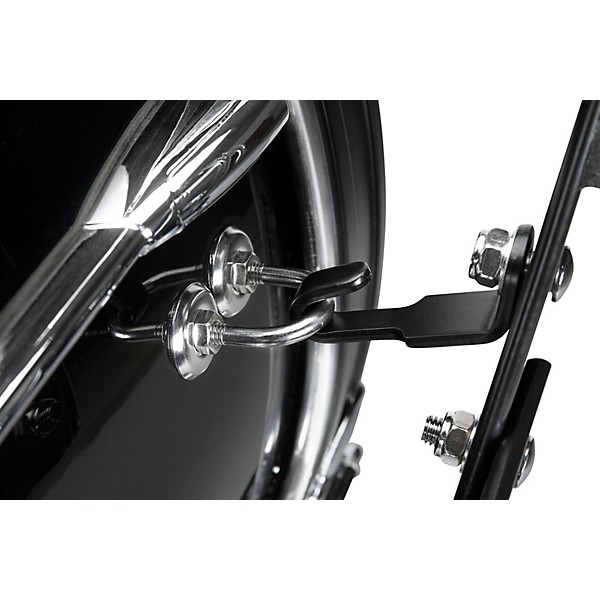 Sound Percussion Labs Birch Marching Bass Drum with Carrier - Black 24 x 14 in.