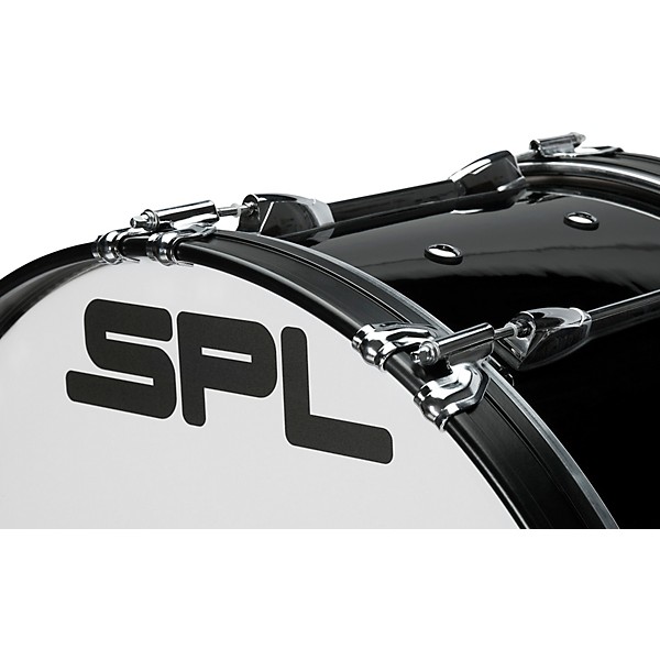 Sound Percussion Labs Birch Marching Bass Drum with Carrier - Black 26 x 14 in.
