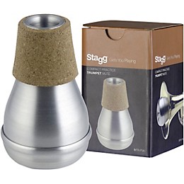 Stagg Aluminum Compact Practice Mute for Trumpet Aluminum